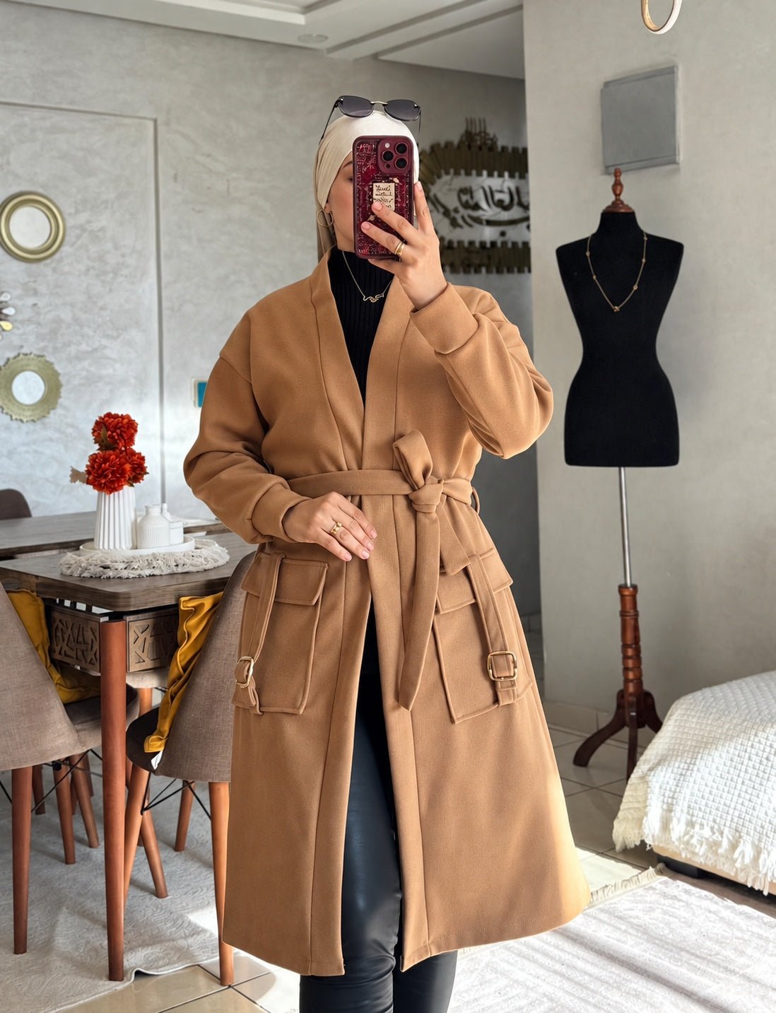 Manteau Cannelle – Camel
