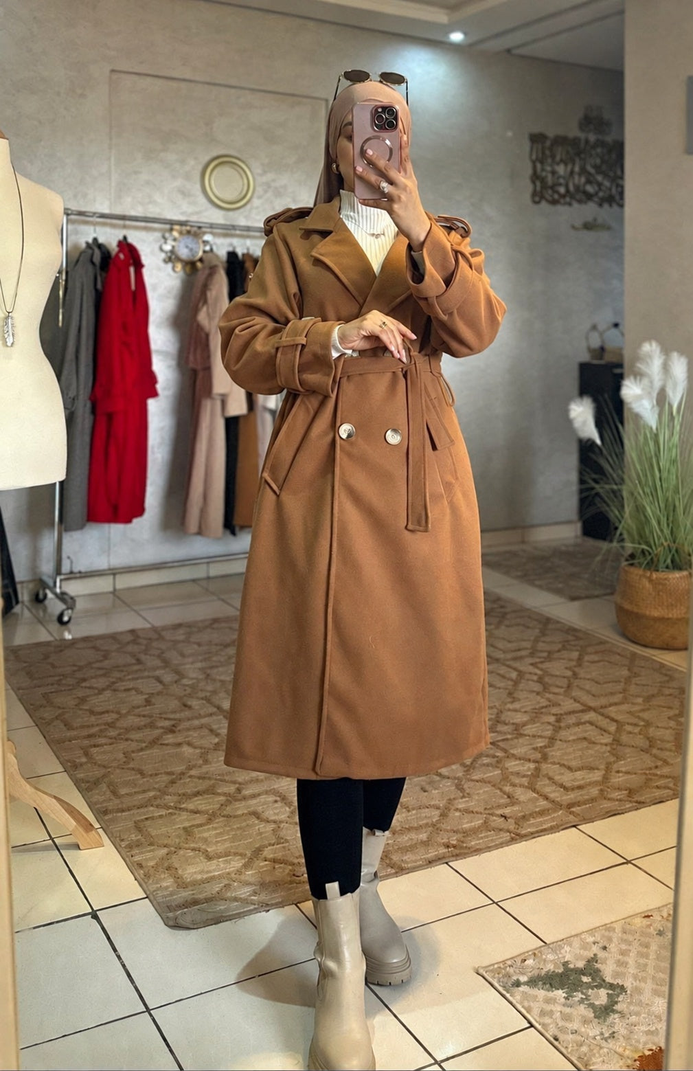 Manteau Trench Ambre