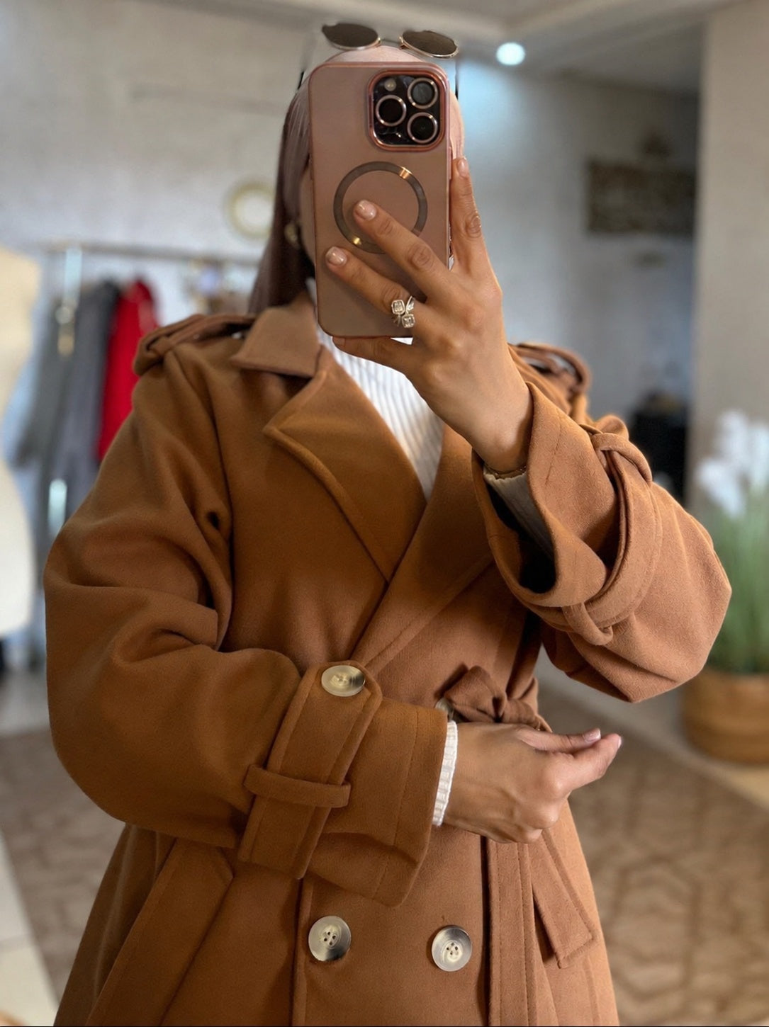 Manteau Trench Ambre
