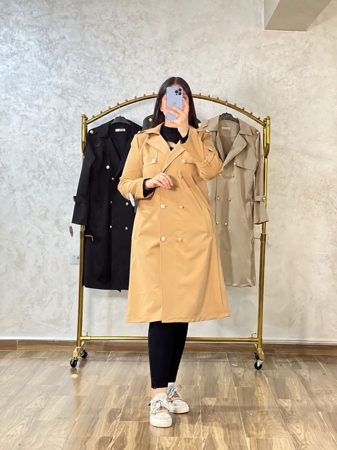 Manteau Trench Ambre