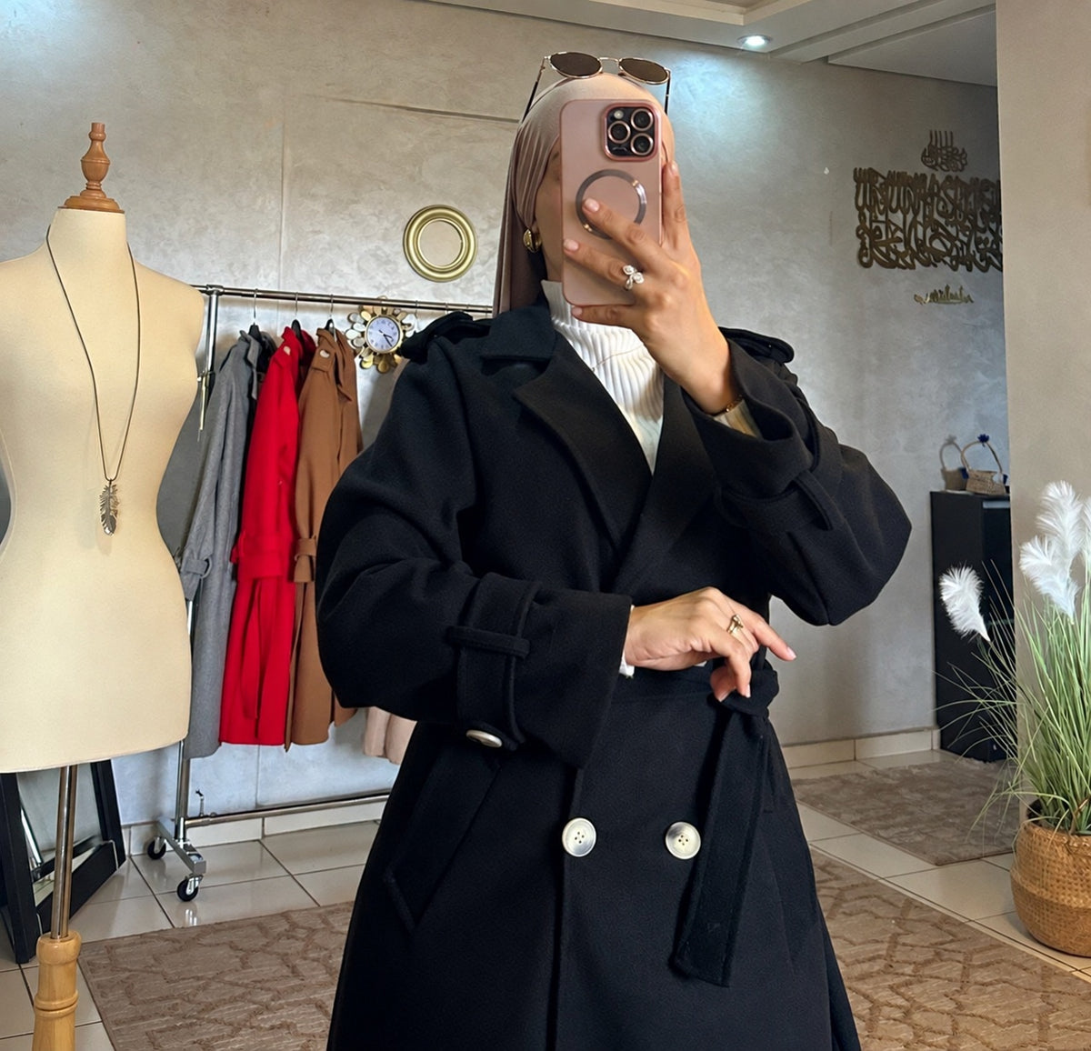 Manteau Trench Ambre